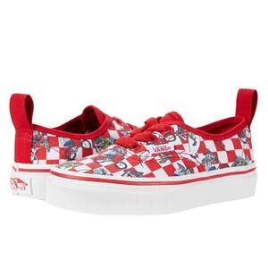 Vans Kids Authentic Elastic Xtreme Sharks Shoes Red/True White Size 10.5K
